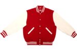 White Red Varsity Jacket