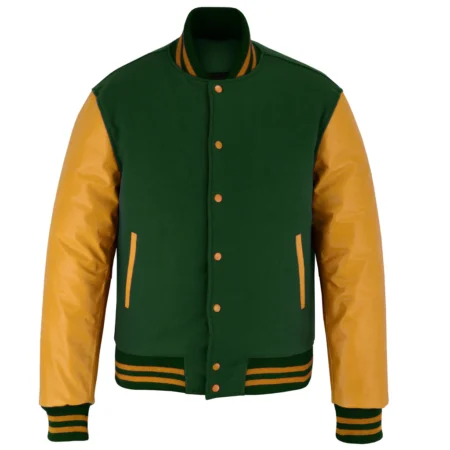 Orange And Green Varsity Jacket