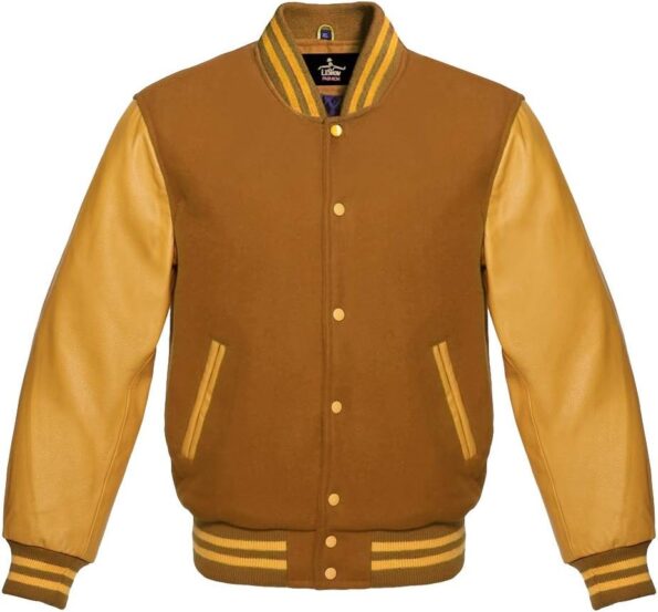 varsity jacket gold