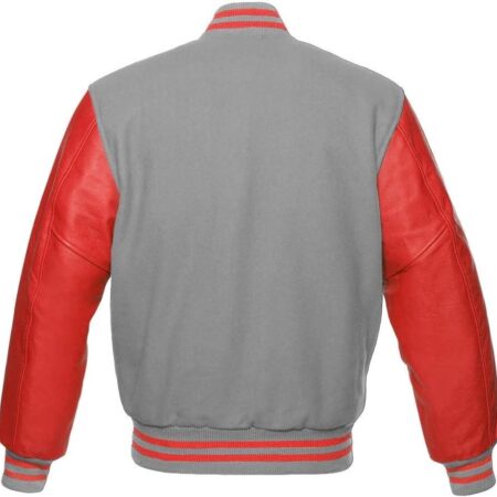 Red And Gray Varsity Jacket