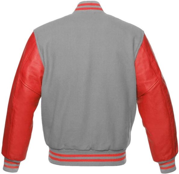 Red And Gray Varsity Jacket