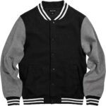 Varsity Jacket Black And Gray