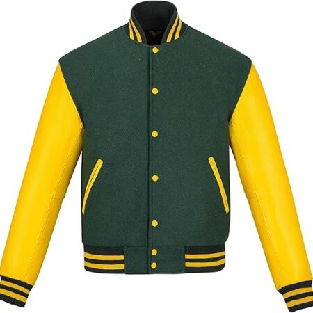 Varsity Jacket Green And Yellow