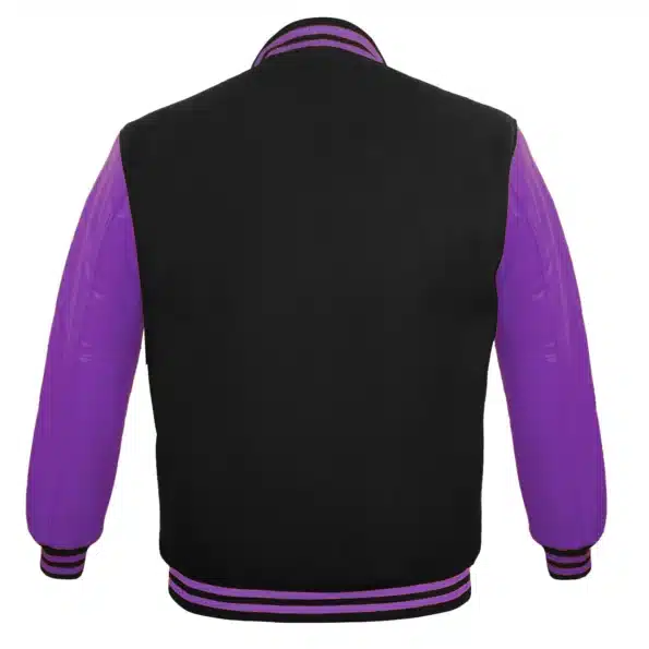 Purple And Black Varsity Jacket