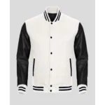 Black And White Varsity Jacket Mens