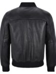 Black Leather Varsity Jacket