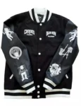 Black Letterman Jacket Women's