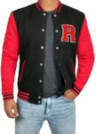 Black Red Letterman Jacket