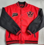 Dark Red Varsity Jacket