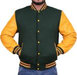 Green Yellow Varsity Jacket