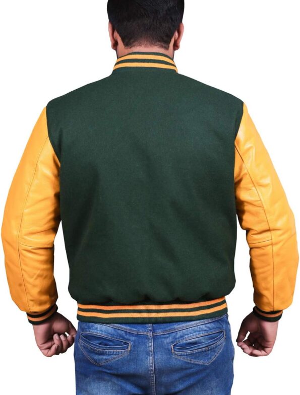 Green Yellow Varsity Jacket