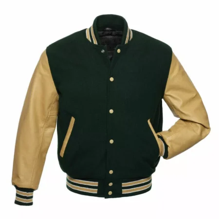 Leather Varsity Letterman Jacket