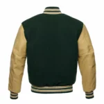 Leather Varsity Letterman Jacket 2