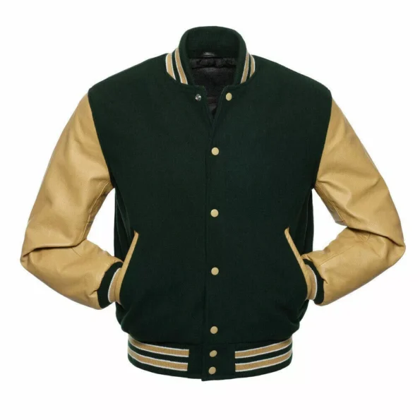 Leather Varsity Letterman Jacket