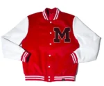 Letterman Jacket Red White