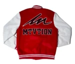 Letterman Jacket Red White