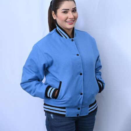 Blue Varsity Jacket Women