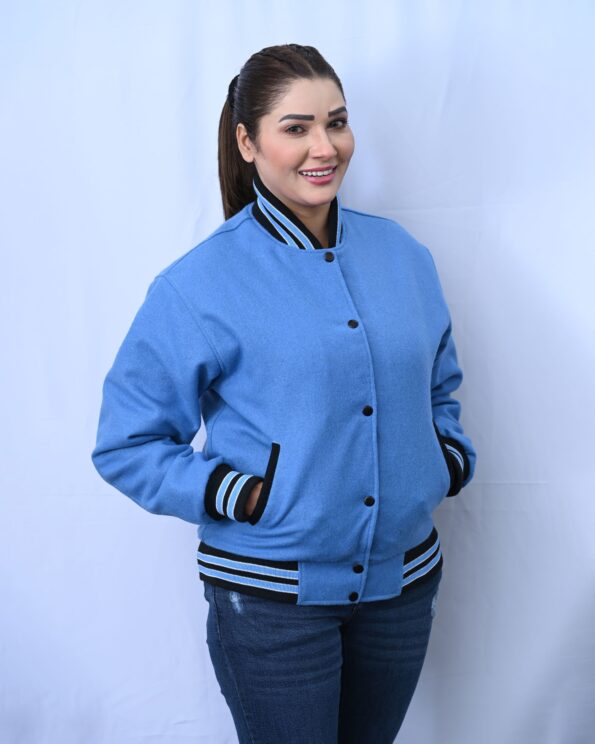 Blue Varsity Jacket Women