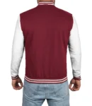 Maroon And White Varsity Jacket