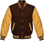 Maroon Gold Varsity Jacket