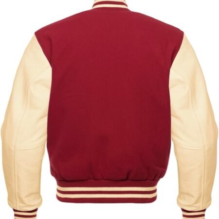 Maroon Gold Varsity Jacket