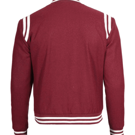 Maroon Varsity Jacket Men