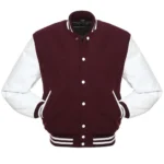 Maroon Varsity Jacket Outfit