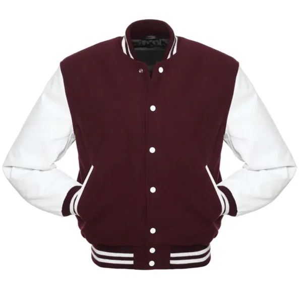 Maroon Varsity Jacket Outfit