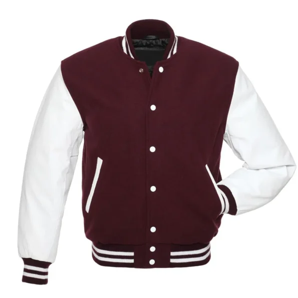 Maroon Varsity Jacket Outfit