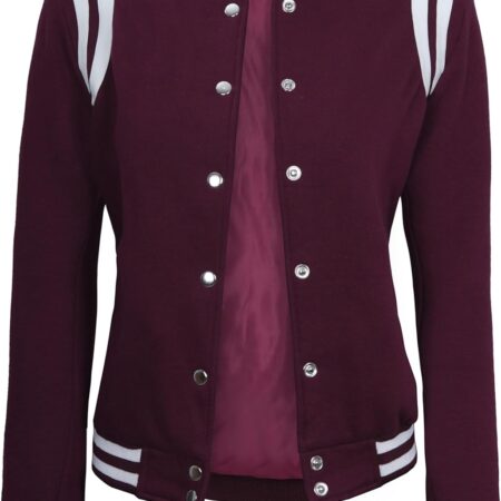 Maroon Varsity Jacket Womens