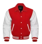 Mens Red Letterman Jacket