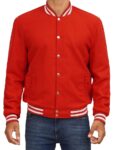 Men's Red Varsity Jacket