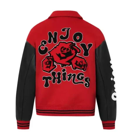 Red And Black Letterman Jacket