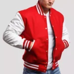 Red And White Varsity Jacket