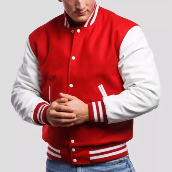 Red And White Varsity Jacket