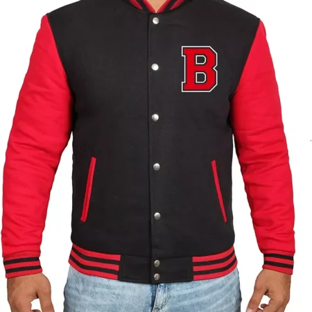 Red And black Varsity Jacket