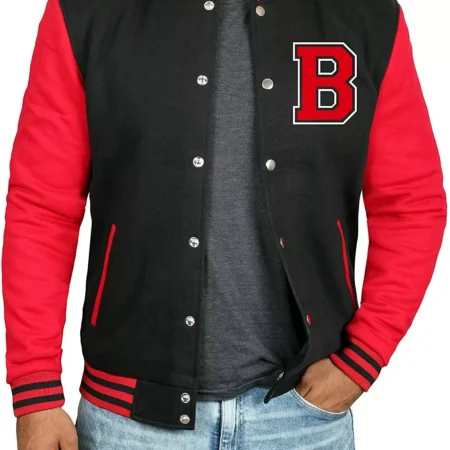 Red And black Varsity Jacket