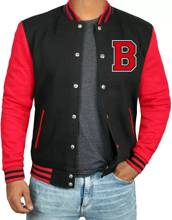 Red And black Varsity Jacket