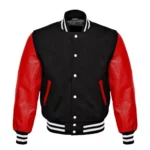 Red Black And White Varsity Jacket