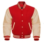 Red Men’s Varsity Jacket