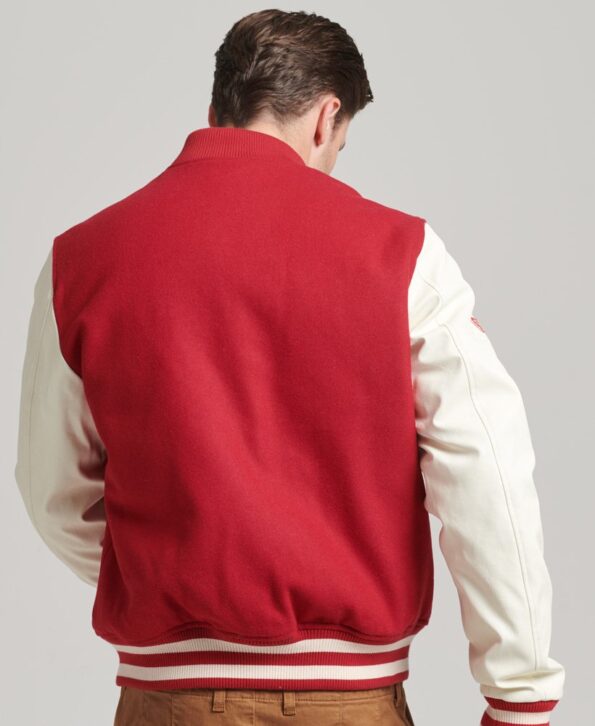 Red Varsity Jacket For Men