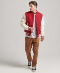 Red Varsity Jacket For Men