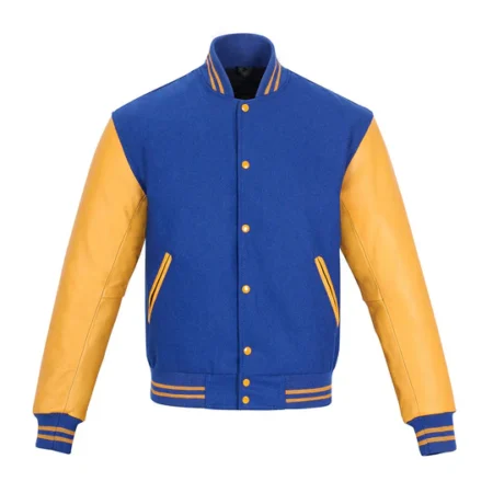 Varsity Jacket Blue And Gold Coastguard