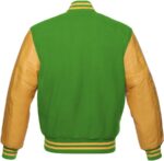 Varsity Jacket green And Gold Yellow