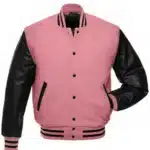 Pink And Black Varsity Jacket