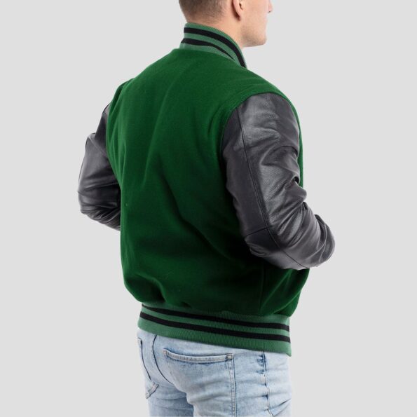 black green varsity jacket