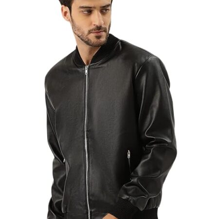 Leather Varsity Jacket