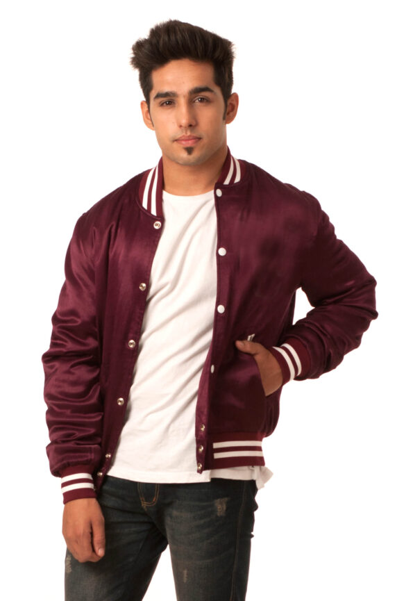 maroon varsity jacket mens