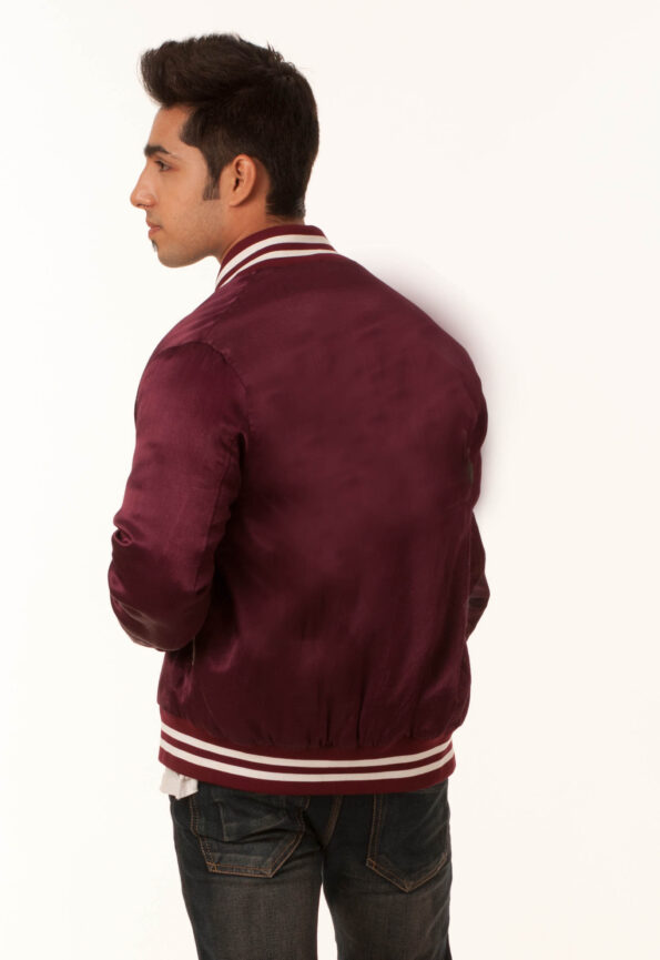 maroon varsity jacket mens