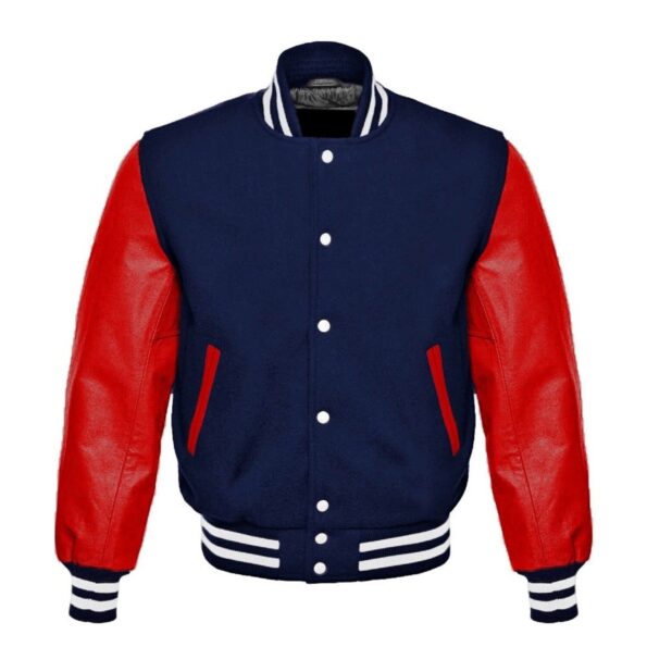 Blue Red Varsity Jacket